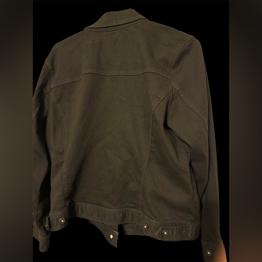Style & CO Denim Black Jacket - Picture 2 of 4